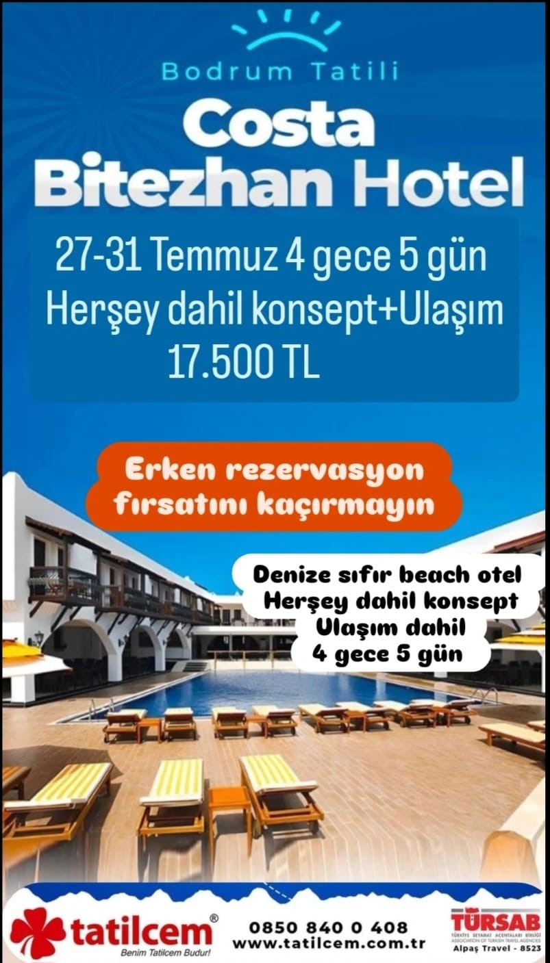 27-31 Temmuz Bodrum Turu 